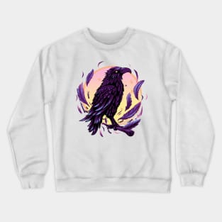 Pastel Goth Raven Kawaii Gothic Crow Crewneck Sweatshirt